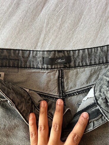 xs Beden gri Renk Mavi jeans şort