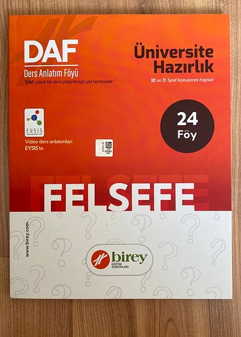 DAF Felsefe Üniversite Hazırlık Ders Anlatım Föyü - Görsel 3