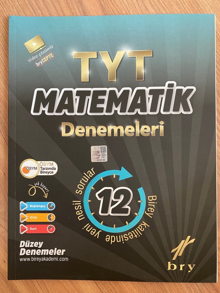 TYT Matematik 12 Deneme Kitabı - Görsel 2