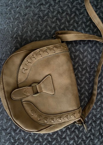 Bej Deri Bohem Kadın Çanta - Görsel 3