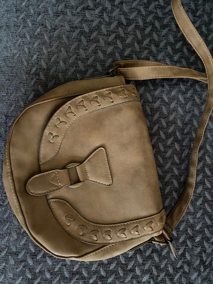 Bej Deri Bohem Kadın Çanta - Görsel 3