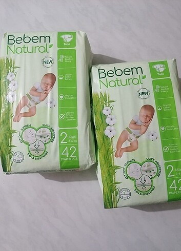 2 Beden: 3-6 kg Beden Çocuk bezi