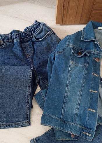 Defacto Erkek Çocuk Gri Mavi Elastik Bel Jean Pantolon