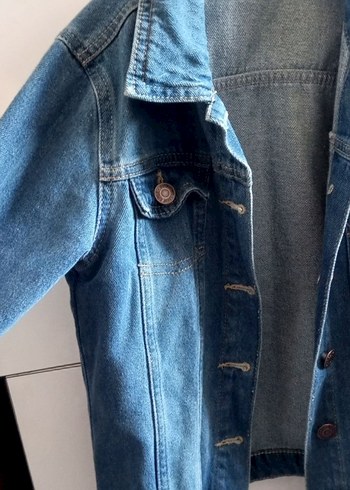 LC Waikiki Düğmeli Mavi kot Ceket