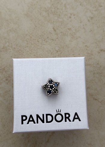 Pandora Lacivert Boncuklu Yıldız Charm