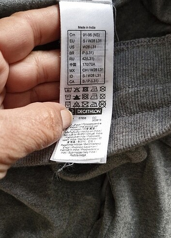 s Beden gri Renk Decathlon eşofman