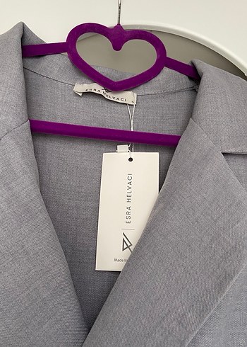 Kadın Gri Keten Uzun Tulum. Esra helvacı - Görsel 4