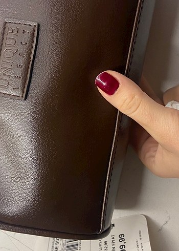 Lcw Kahverengi Deri erkek el çantası - Görsel 3