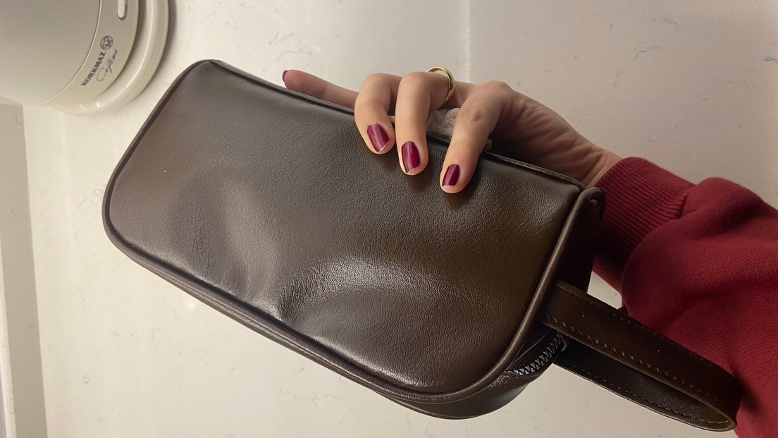 Lcw Kahverengi Deri erkek el çantası - Görsel 5