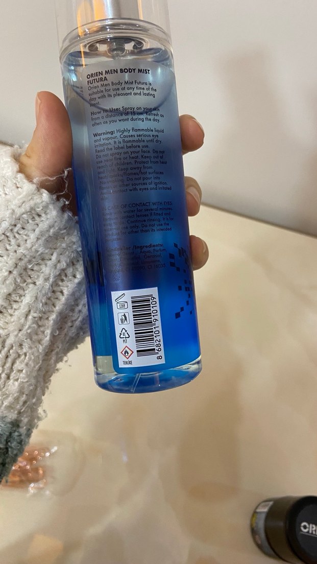 ORIEN FUTURA Erkek Vücut Spreyi - Görsel 3