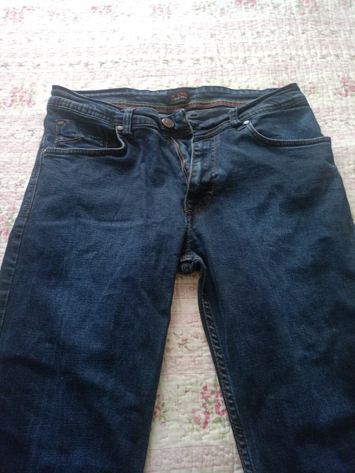 Koyu Mavi Erkek Denim Pantolon - Görsel 2