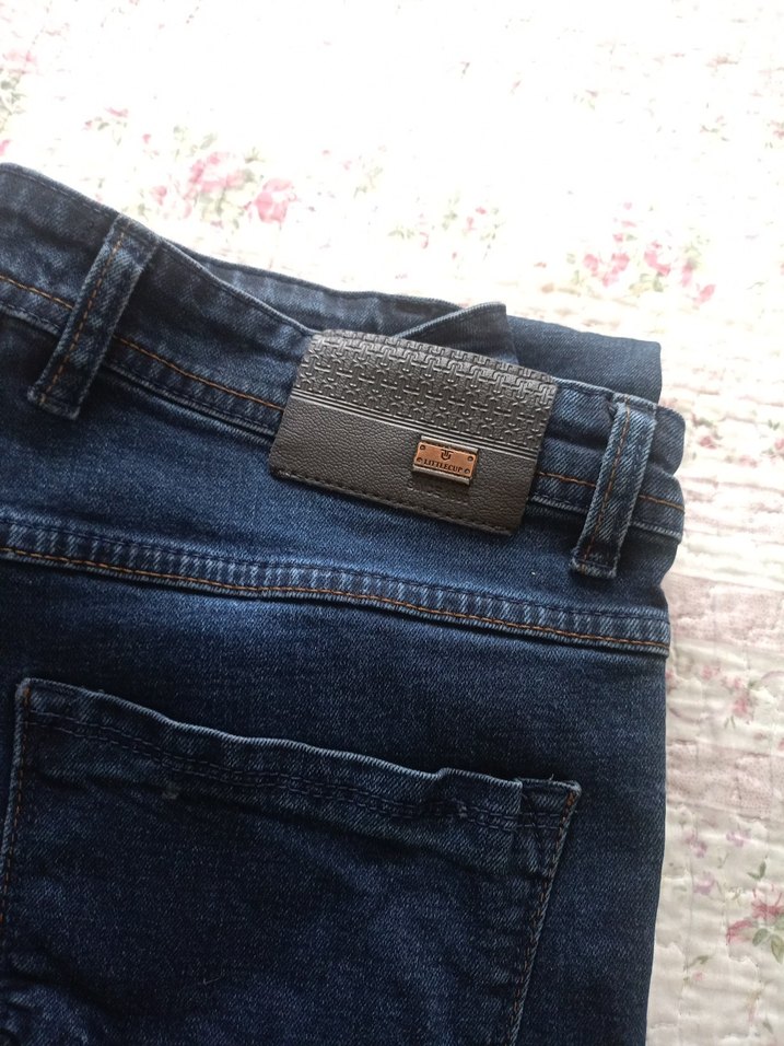 Koyu Mavi Erkek Denim Pantolon - Görsel 5