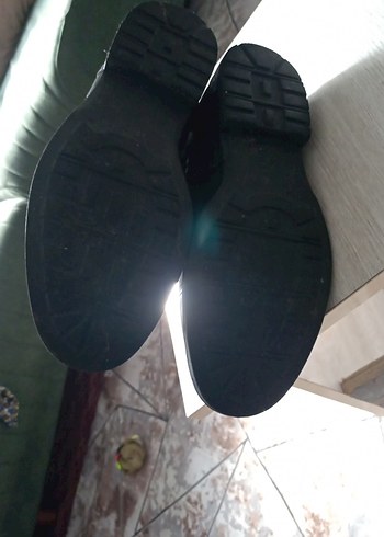 erkek Siyah Deri Tokalı Biker Çizme - Görsel 8