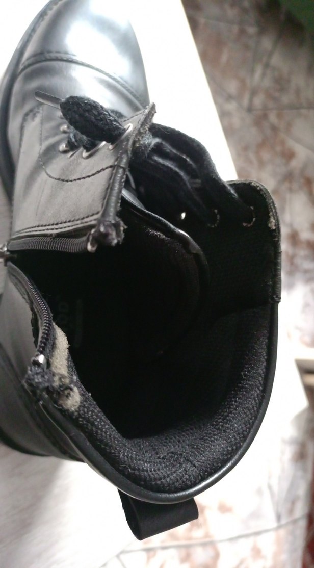 erkek Siyah Deri Tokalı Biker Çizme - Görsel 2