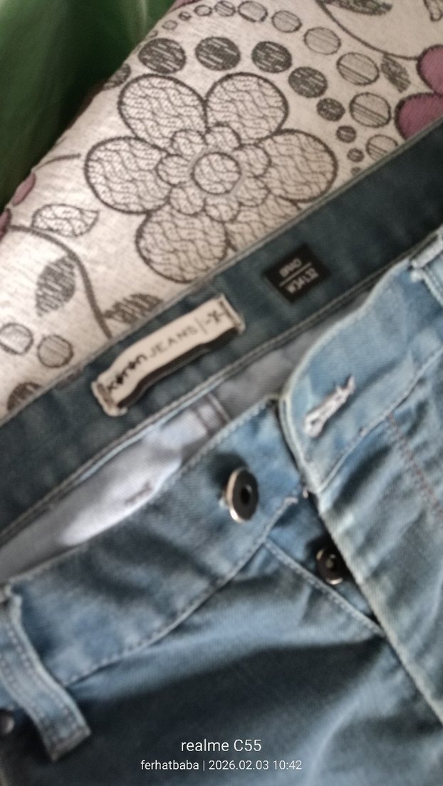 Mavi  kot pantolon - Görsel 2