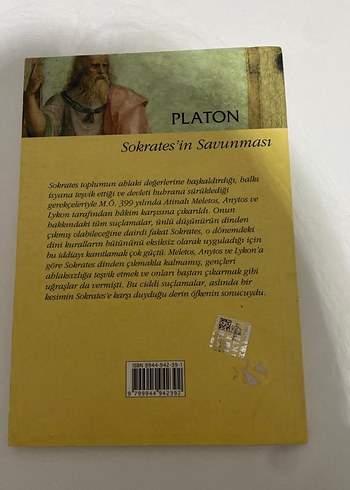  Platon - Sokrates'in Savunması Kitabı