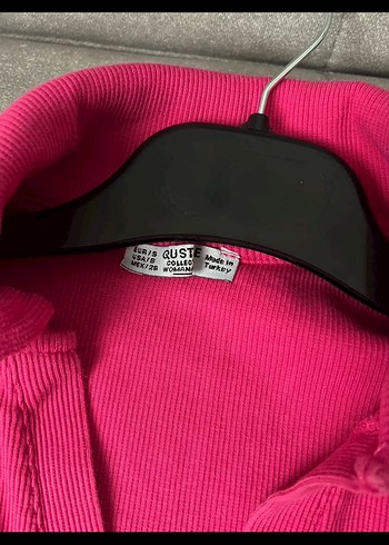 Pembe V Yakalı Uzun Kollu Kadın Kazak - Görsel 2