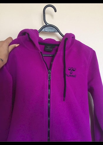 Fermuarlı Hummel Mor Kadın Spor Sweatshirt - Görsel 2