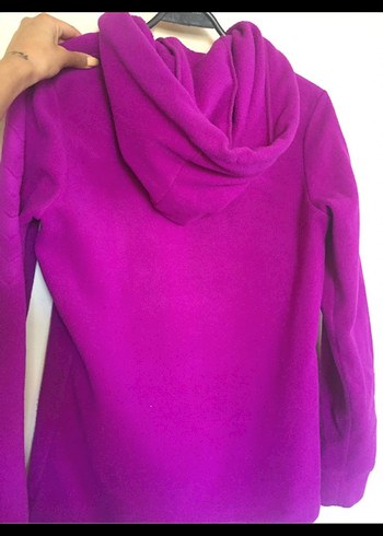 Fermuarlı Hummel Mor Kadın Spor Sweatshirt - Görsel 5