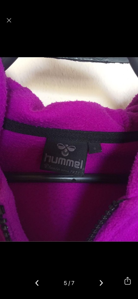 Fermuarlı Hummel Mor Kadın Spor Sweatshirt - Görsel 4