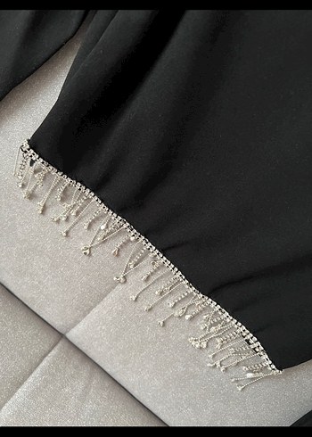 Siyah Uzun Kollu Payetli Taşlı Kadın Bluz - Görsel 4