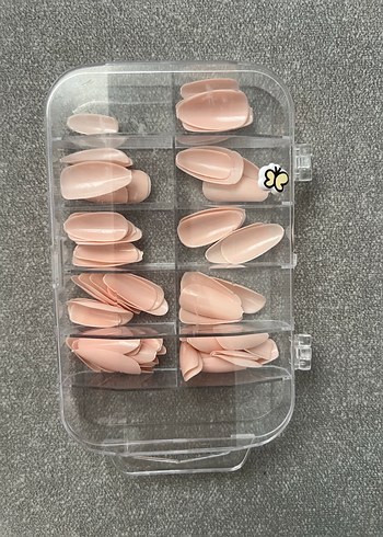 Bej Pastel Sahte Tırnak Seti - Görsel 5