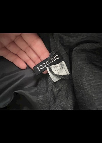 H&M Gri Kadın Kışlık Mont Kürklü Kapüşonlu - Görsel 3