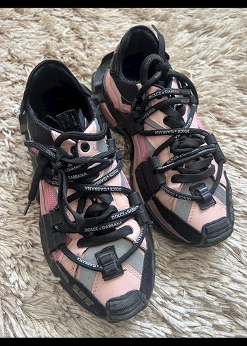 Pembe Bağcıklı Platform Spor Ayakkabı - Görsel 3