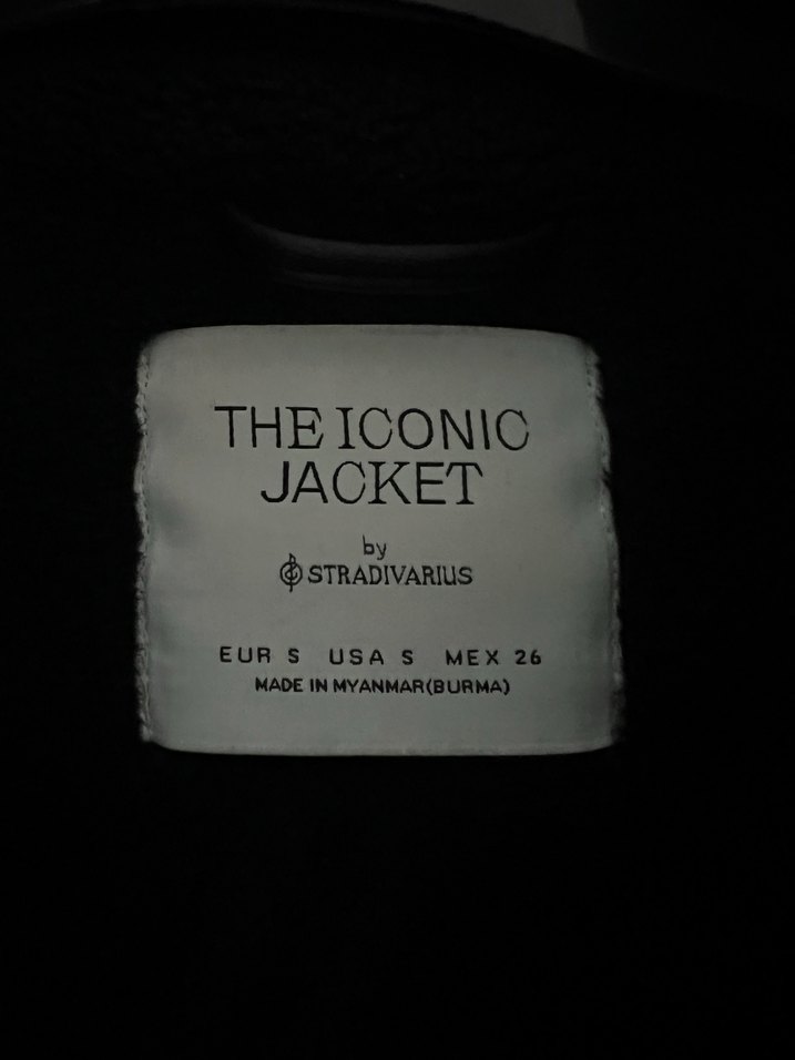 Stradivarius Siyah Kürklü Deri Biker Ceket - Görsel 5