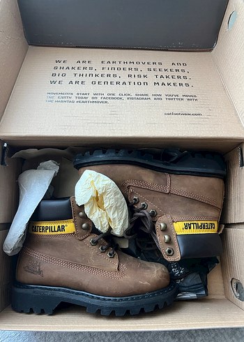 Cat bot Kahverengi Deri Kadın Botları Yüksek Topuklu - Görsel 3