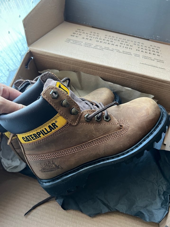 Cat bot Kahverengi Deri Kadın Botları Yüksek Topuklu - Görsel 4