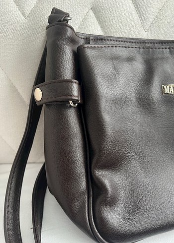 Mango Kahverengi Deri Kadın Çanta - Görsel 5