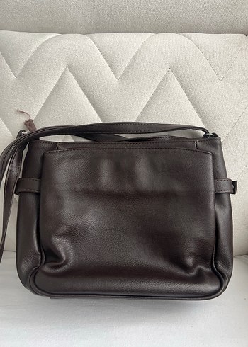 Mango Kahverengi Deri Kadın Çanta - Görsel 2