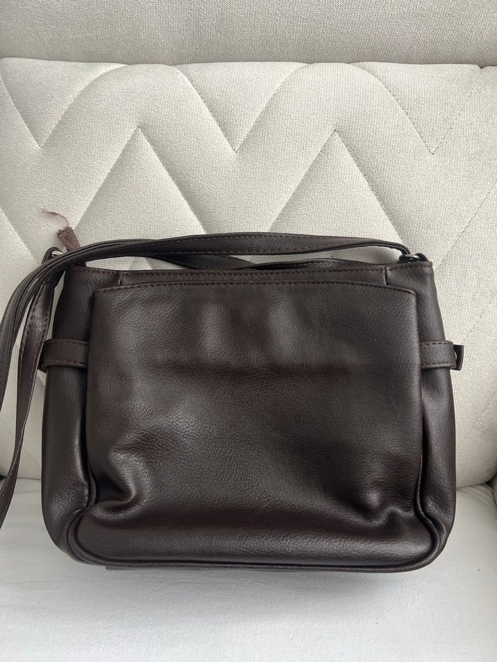 Mango Kahverengi Deri Kadın Çanta - Görsel 2