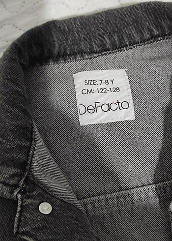DeFacto Gri erkek çocuk Denim Ceket