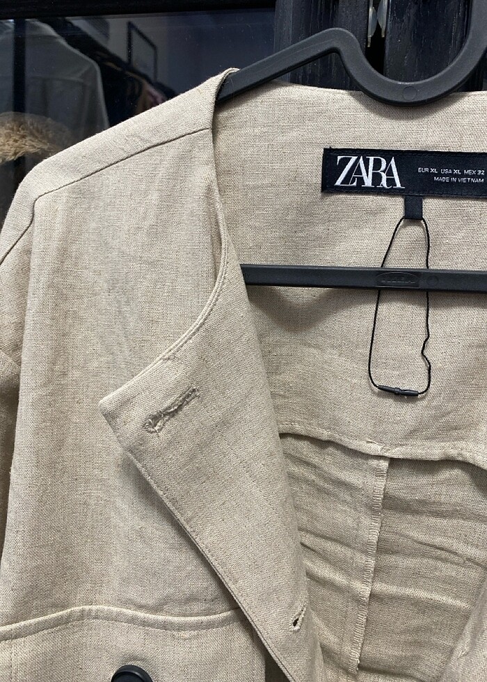 Yeni sezon zara keten tarzda ceket - Görsel 2