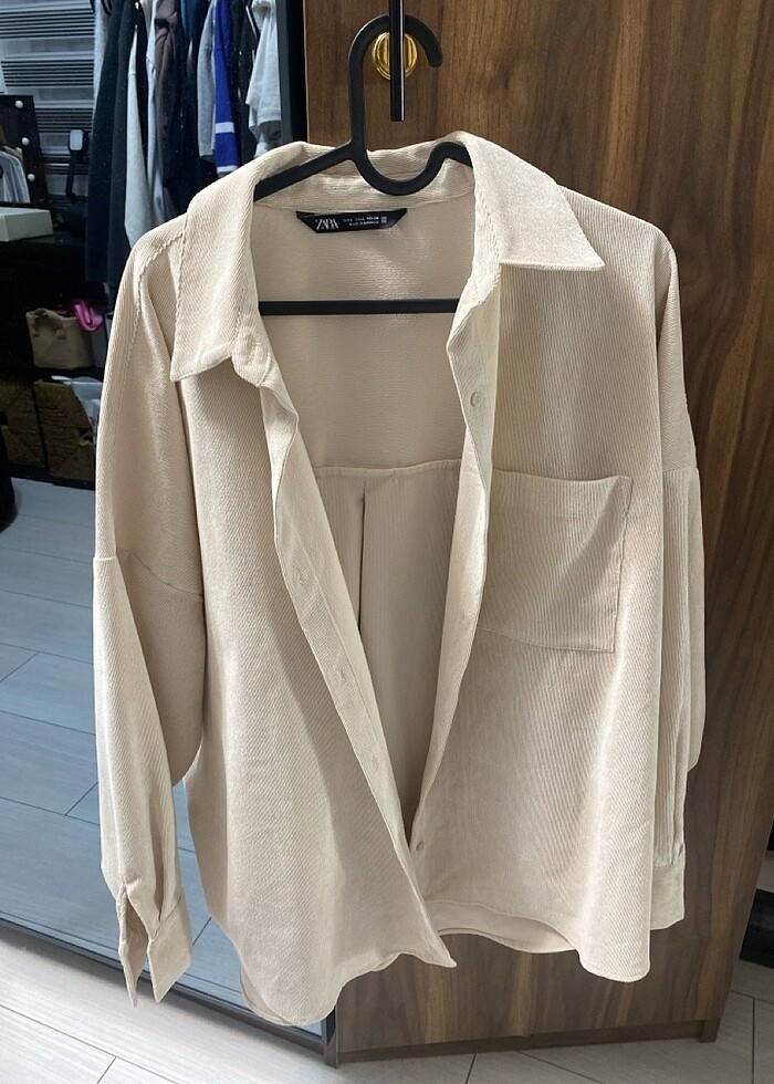 Zara Fitilli Gömlek - Görsel 4