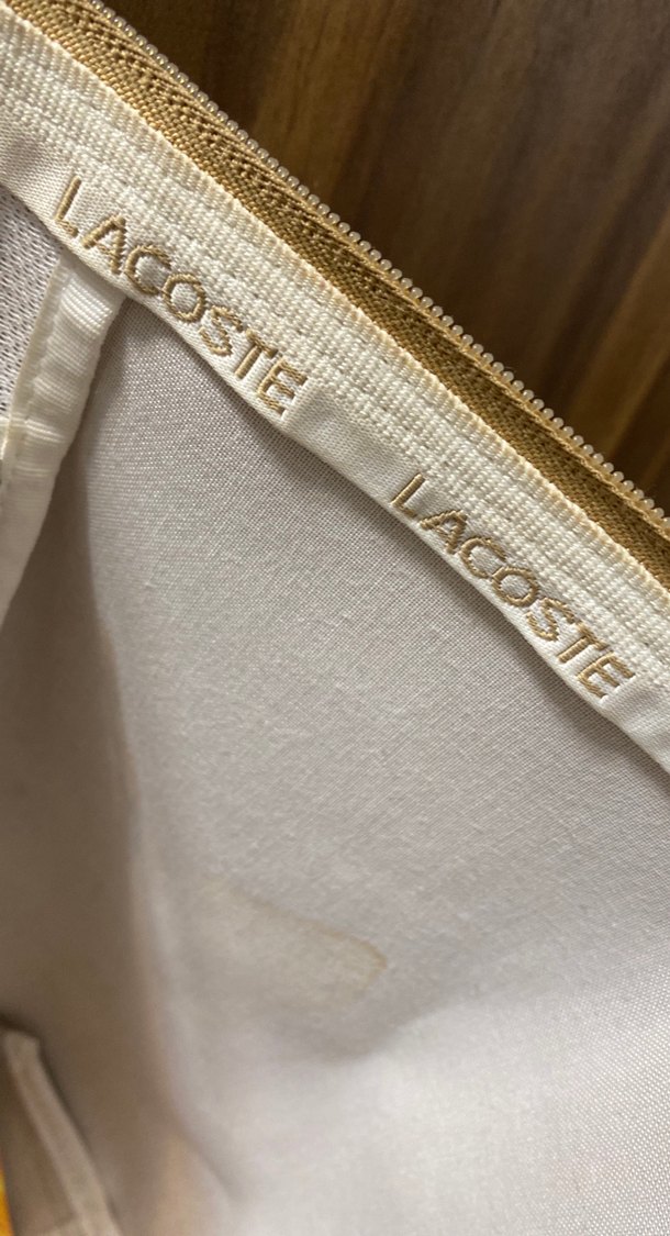 Lacoste Bej Kadın Fermuarlı Omuz Çantası - Görsel 5