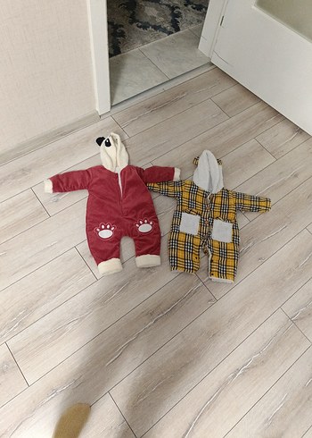 Bebek Kar Tulumu Kapüşonlu - Görsel 3