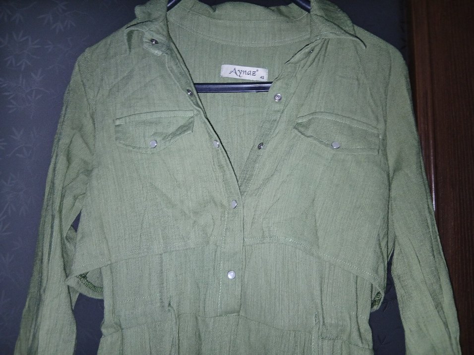 Keten Uzun elbise - Görsel 3