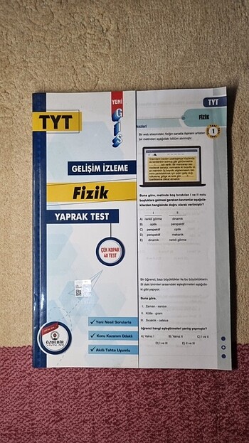 Özdebir Yayınları TYT Fizik Yaprak Test (40 Test)