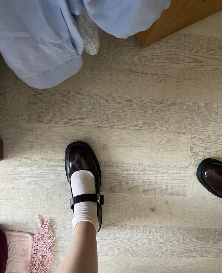 Zara Klasik Kahverengi Deri Tokalı Ayakkabı - Görsel 4