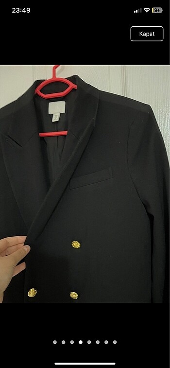 m Beden siyah Renk H&M kışlık kalın blazer