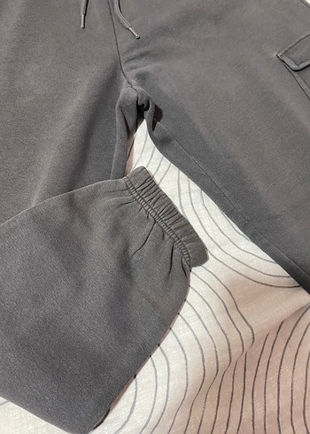 Gri Rahat Kesim Eşofman Altı - Görsel 2