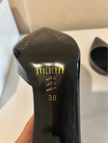 38 Beden Siyah topuklu ayakkabı stiletto