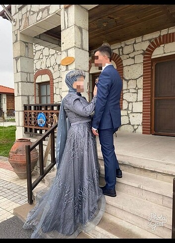 Tesettür Nişan elbisesi - Görsel 3