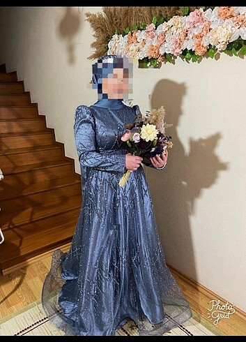 Tesettür Nişan elbisesi - Görsel 7