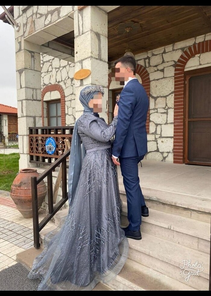 Tesettür Nişan elbisesi - Görsel 3