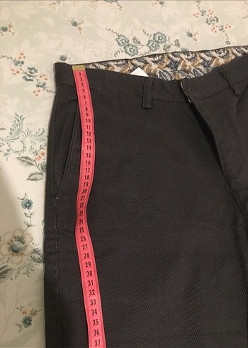 Erkek füme gri Regular Fit Kemerli Pantolon - Görsel 13