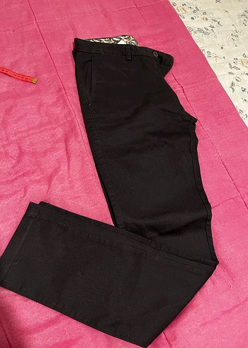 Erkek füme gri Regular Fit Kemerli Pantolon - Görsel 6